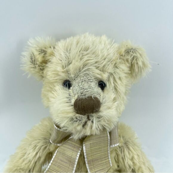 Vintage Russ Berrie & Co Burleigh 10” Plush Tan Brown Stuffed Teddy Bear #24019 - Picture 3 of 8